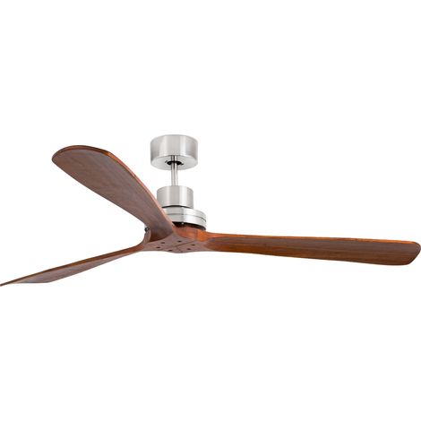 LANTAU XL Ventilador níquel mate/nogal FSC