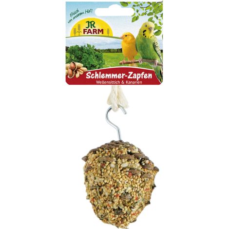 JR FARM Tasty Cones per buongustai - uno spuntino delizioso per tutti i calopsiti e altri pappagalli più piccoli 120 g (1/5)