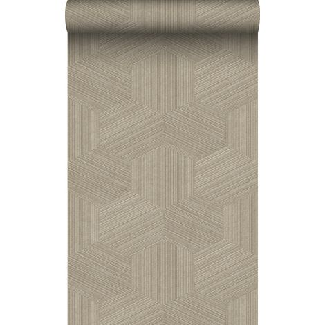 papier peint graphique 3D beige  - Origin Wallcoverings (1/5)