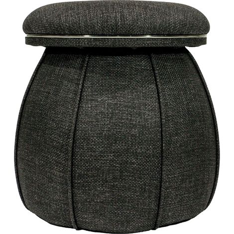Tabouret Corin 125 - Noir et Graphite (1/5)