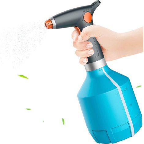 Arrosoir électrique 1L avec bec réglable pour le jardinage des plantes de nettoyage domestique (bleu) (1/5)