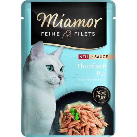 Miamor Filets fins à la saucisse Sachet 100g - Thon 100g
