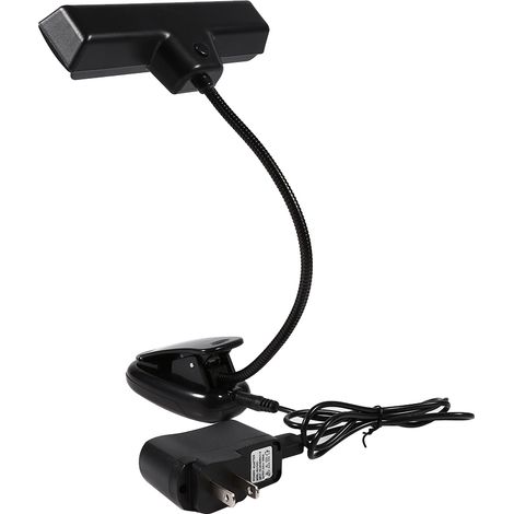 Lampe de lecture à pinces 10 LED portable pour pupitre, bureau ou lit, alimentation 110V-220V (1/3)