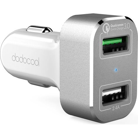 Jeffergarden Chargeur rapide, 2 ports USB, total 30 W, charge en déplacement, protection contre les surcharges, pratique pour tous les smartphones (1/5)