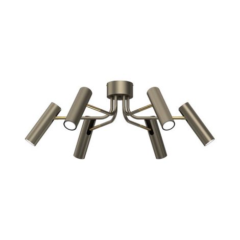 Plafonnier minimaliste Axion titane or 6xGU10 Luminex (1/2)