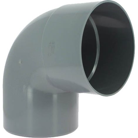 Adequa – Coude de raccordement mâle-femelle 87°30 Ø250 – PVC lisse pour évacuation – Circonférence femelle anti-ovalisation