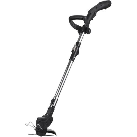 Coupe-herbe sans fil 12 V - Machine de désherbage légère - Lame de coupe en métal réglable en hauteur pour jardin et cour - Tonte des buissons - Élagage de la pelouse (1/4)
