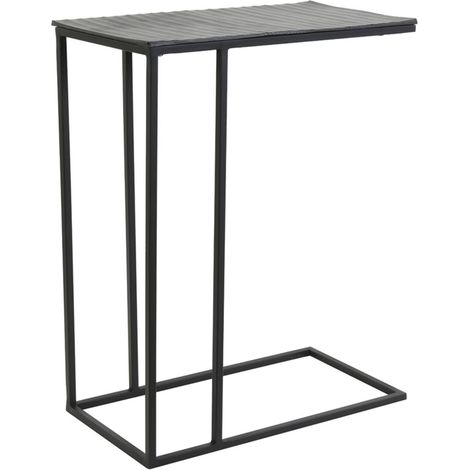 Light & Living Beistelltisch Macy matt schwarz - 48x26x60 cm