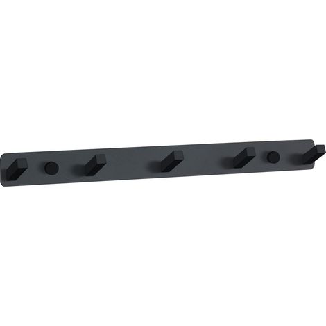 Mexen crochet pour serviette avec cinq supports, noir - 709175-70 (1/2)