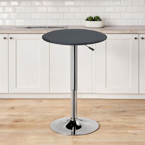 Table de bar nero en pVC Legno Ferro Cromato 63 x 67 x 93 cm (1/5)