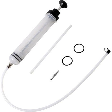 Jeringa de aceite, jeringa de succión, bomba de transferencia, jeringa con tubo de extensión, jeringa de descarga con bomba manual, 500 cc (1/5)