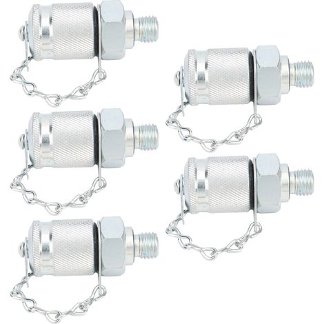 Kit de 5 adaptateurs de test hydraulique, raccords filetés pour mesure de pression PT/PPTM10 x 1.25 (1/5)
