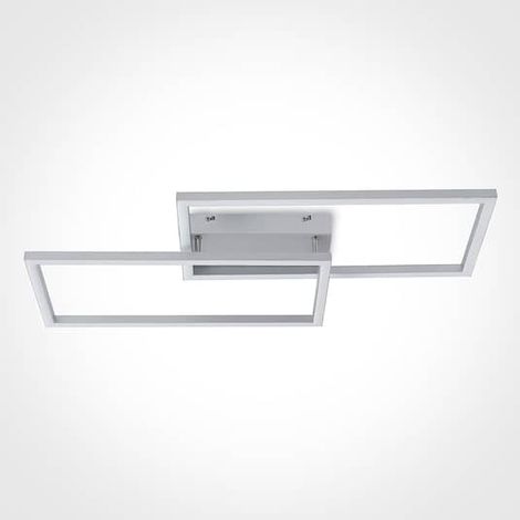 [NEUWERTIG] Lucande Muir Led Deckenlampe Deckenlampe Lampe Wohnzimmerlampe 25 Watt Silber B-Ware