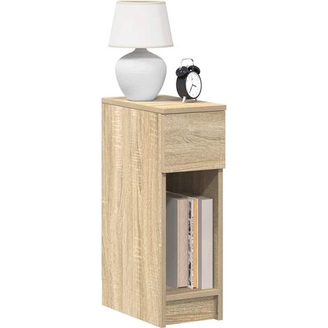 Nachttische mit Schublade 2 Stk. Sonoma-Eiche 20x36x60 cm