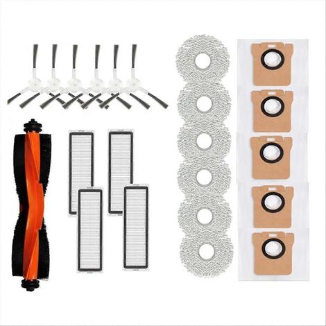 Pour aspirateur robot Xiaomi X20+ : brosse principale, filtre et sac à poussière (1/5)