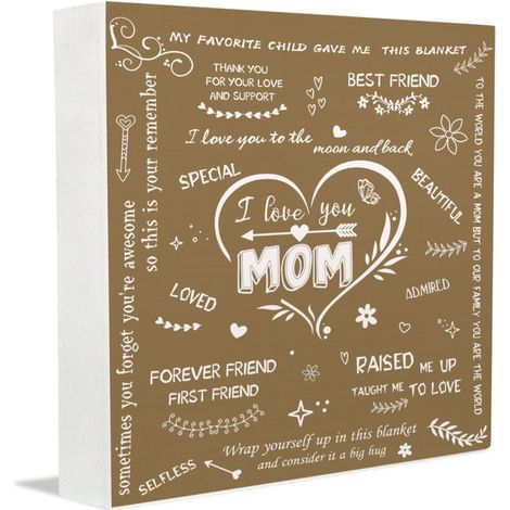 Cadre photo en bois, décoration de bureau pour femmes et personnes âgées. Plaque en bois personnalisée, cadeau de bureau pour la fête des mères, la fête des pères et les mariages. (1/5)