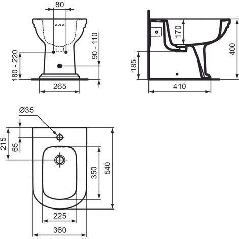 Bidet Calla Filoparete (1/3)