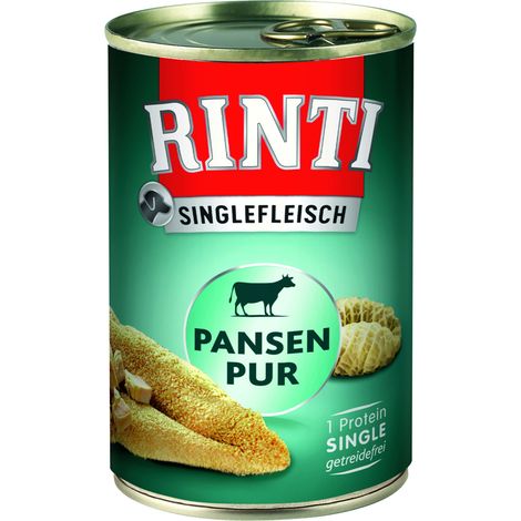 Rinti Singlefleisch Hundenassfutter Adult getreidefrei 400 g Pansen