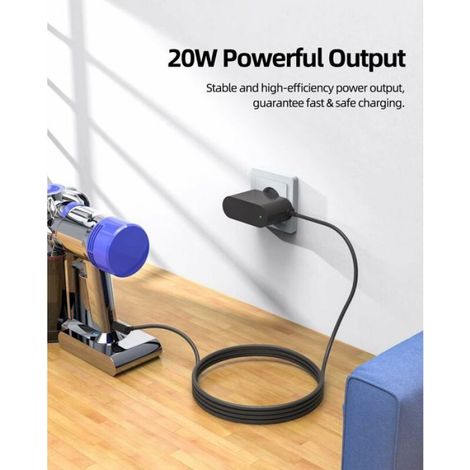 Chargeur de batterie - - Compatible Dyson V8 V7 V6 - 26,1 V - 20 W - 1,8 m (1/5)