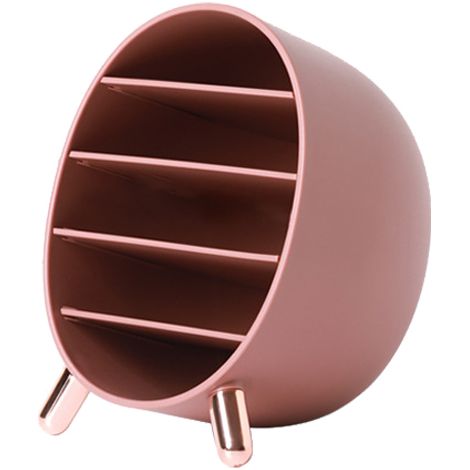 Boîte De Rangement Cosmétiques - Design Étagéré Grande Capacité - Pour Rouge À Lèvres Et Fards - Couleur Rouille (1/5)