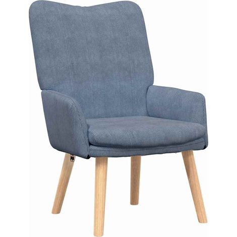 Maison Exclusive - fauteuil Bleu 63 x 67 x 94 cm tissu (1/5)