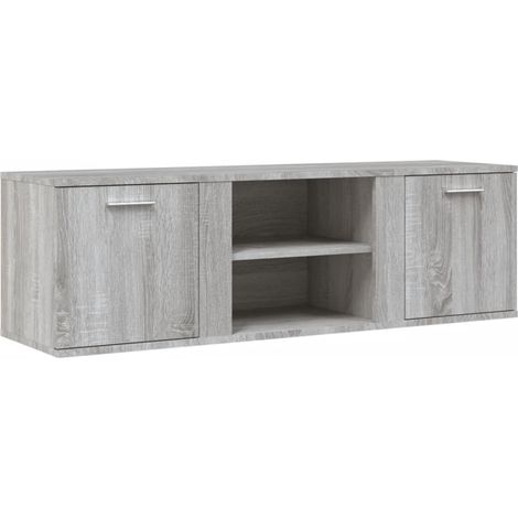 Meuble TV sonoma gris 120x34x37 bois d'ingénierie (1/5)