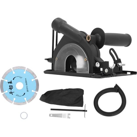 Soporte y protector de corte para amoladora angular, cubierta protectora ajustable para amoladoras angulares de 100-125 mm, juego de 4 (1/5)