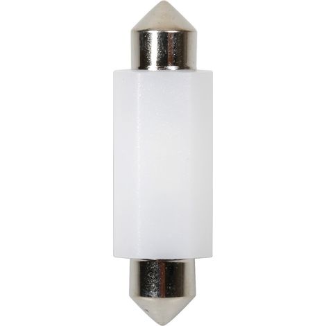 12/24V Led Series - 2 SMD x 1 chip - 12x41 mm - SV8,5-8 - 20 pz - Busta - Bianco - Doppia polarità - Resistenza incorporata (1/4)