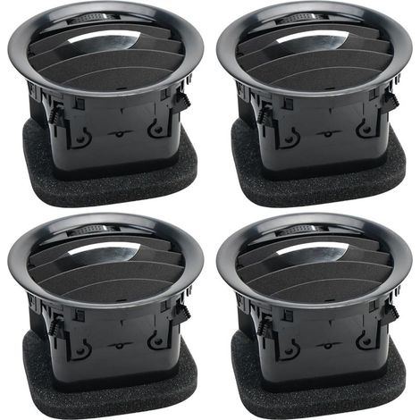 Rejilla de ventilación de aire acondicionado de 4 piezas para Opel Vauxhall ADAM Corsa D, cubierta de ventilación de aire acondicionado 13417363 (negro brillante) (1/5)