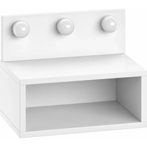Comodino sospeso Treo con luci integrate colore bianco (1/5)