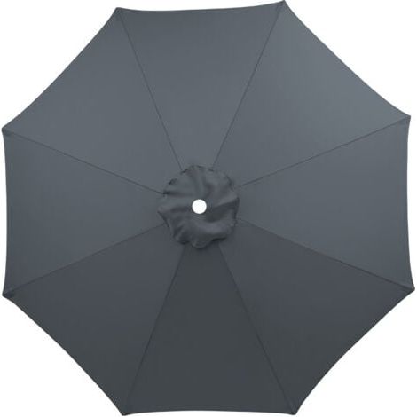 (Gris) Housse de rechange pour parasol 3 m imperméable, résistante aux UV, tissu de remplacement, lavable, respirante (1/5)