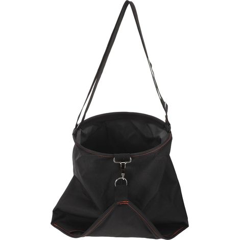 Tablier de Jardin Imperméable Noir Bretelles Réglables Grosse Pochette de Cueillette pour Fruits et Légumes Paquet de Récolte (1/4)