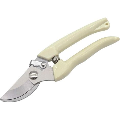 Sécateur de jardin professionnel à lame bypass, léger, coupe précise – Pour taille rosiers, arbustes, petites branches, poignées ergonomiques anti-dérapantes, acier trempé (1/4)