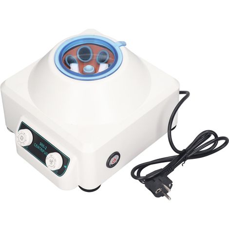 Mini-centrifugeuse de paillasse portable, régulation de vitesse sans palier de 300 à 4000 tr/min, prise UE 220V. (1/5)