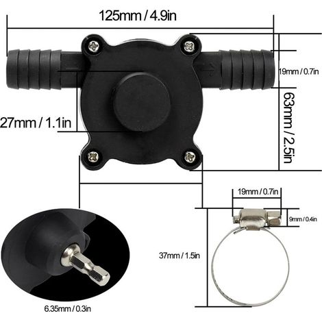 Mini Perceuse électrique Perceuse à Main Portable Pompe à Eau Auto-amorçante Pompe de Transfert D'eau (1/2)
