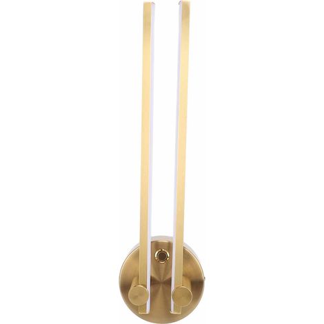 Applique murale LED moderne à 2 bras, rotation à 300°, luminaire orientable câblé, éclairage d'ambiance pour chambre ou salon. (1/5)