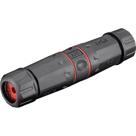 Connettore cavo di rete esterno (IP68), CAT 6 UTP non schermato, antipolvere e impermeabile, IDC connettori (montaggio senza attrezzi). (1/4)