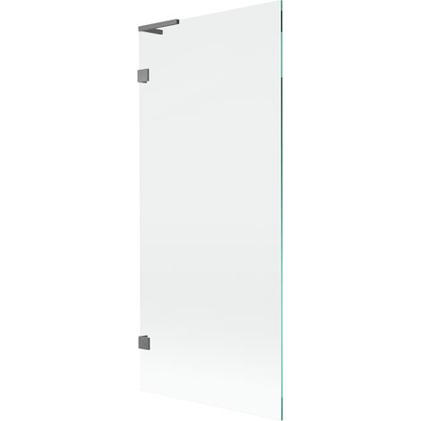 Mexen Lunar L écran de baignoire 1-volet 80 x 150 cm, transparent, métal gun - 897L-080-000-95-00 (1/5)