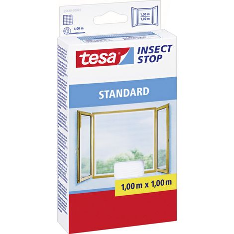 tesa STANDARD 55670-00020-03 Fliegengitter   (B x H) 1000 mm x 1000 mm Weiß 1 St.