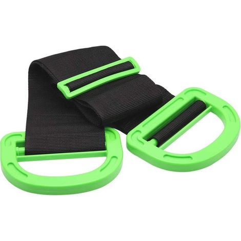 Sangle de transport réglable pour charges lourdes, sangle de levage pour meubles, boîtes, matelas et matériaux de construction, kit de sangles de manutention robustes (1/5)