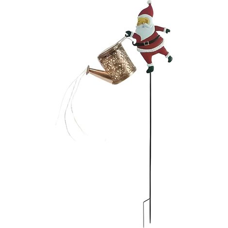 gartenleuchte In Form Des Weihnachtsmanns 86 8 Cm PVC Solar