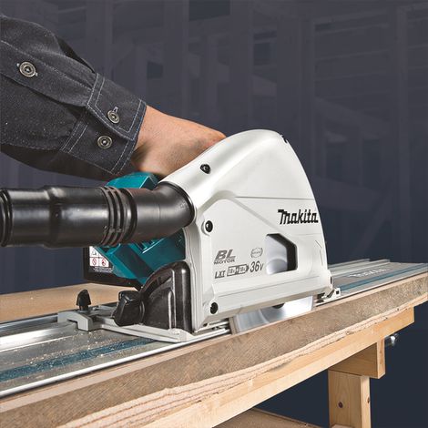 Makita – Scie circulaire sans fil 2x18V – Moteur Brushless – Profondeur de coupe 66mm – Pour bois dur et métal – Technologie XPT