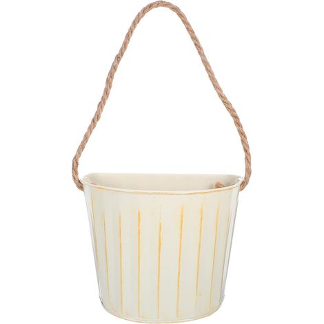Support pour plantes en métal beige balcon et table, facile à installer de capacité modérée (1/5)