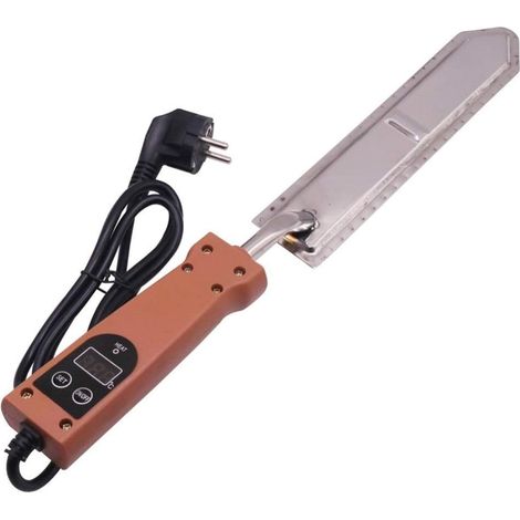 Coltello elettrico per opercolatura con interruttore della temperatura e display della temperatura, attrezzatura da taglio per apicoltura, utensili manuali per api, raschiatori per alveari (1/5)
