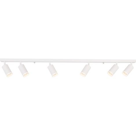 Lámpara de techo moderna, tira blanca, focos móviles, 6xGU10 10W TUBO Milagro (1/5)