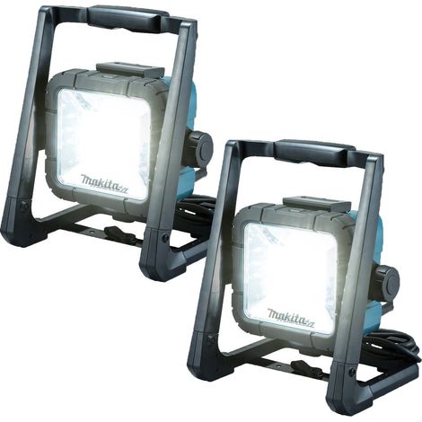 Makita DML805 18v / 14.4v / 240v LXT Li-Ion LED Work Light Site Light Twin Pack (1/4)