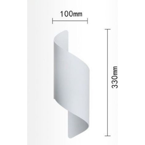 Applique da parete led G9 doppia luce lampada a muro nero bianco design moderno per camera soggiorno bagno Bianco