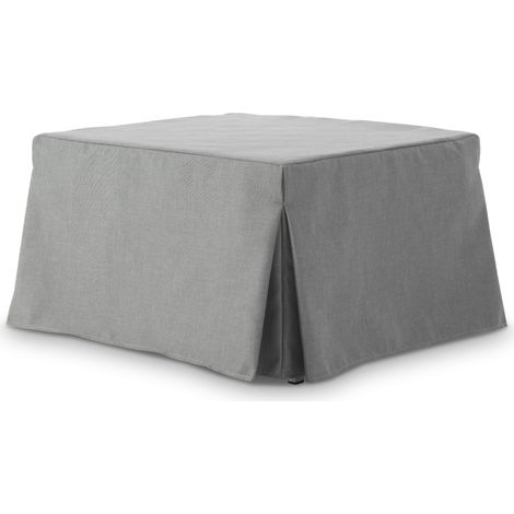 TIP-TOP Schlafhocker aus wasserfestem Stoff T13 73 cm grau (1/2)