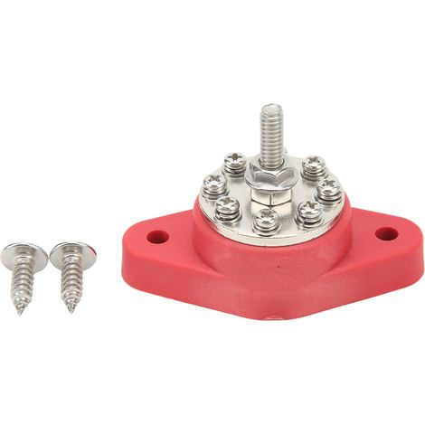 Boîtier de distribution électrique 8 bornes 1/4in M6 12V-48V universel barre bus marine pour voiture bateau camping-car camion (1/5)