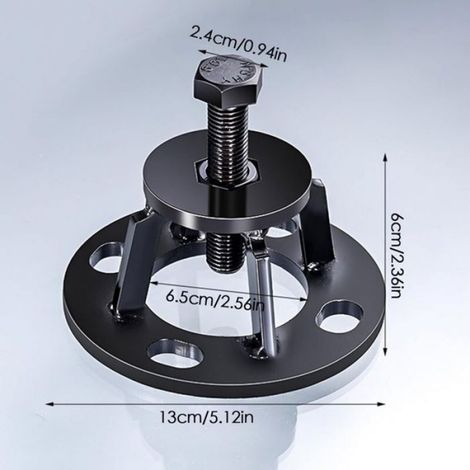 Extracteur De Tambour De Frein - Acier Au Carbone - Pour Véhicules À 4 Trous - 1 Pièce (1/5)